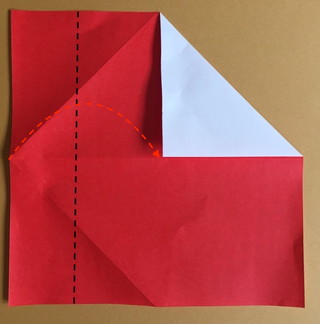 ハートの箸袋の折り方7